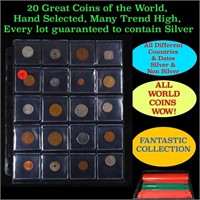 20 Great Coins of the World, hand selected, many t