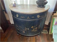 Antique Marble Top Cabinet