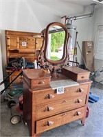 Antique Cherry dresser w/mirror