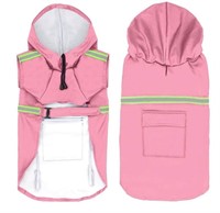 Reflective Dog Raincoat for Big Dogs, XXL