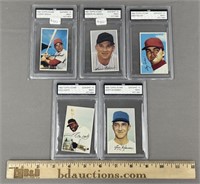 5 1969 MLB Baseball Stamps Inc Bench
