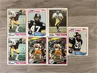 Assorted 1980's Topps Steelers Cards