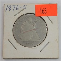 1876-S Seated Liberty Half Dollar