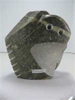 DUFFY 7048 INUIT CARVED SOAPSTONE OWL