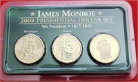 2008 James Monroe Presidential Dollar Coin Set