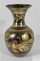 7" Tall Brass Vase