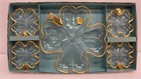 Quality ware 22k gold decorated four leaf clover