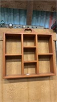 Wooden shelf  17 inches high x 20 inches wide