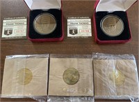 5 COINS NEW IN PACKAGE FRANK THOMAS, SAKIC & MORE