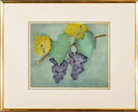Luigi Rist colored wood block "Bunches of