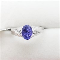 $2500 10K Tanzanite Diamond Ring