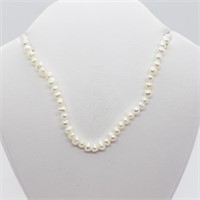 $100 S/Sil Fresh Water Pearl Bead Necklace