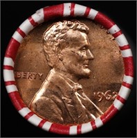CRAZY Penny Wheel Buy THIS 1962-p solid Red BU Lin