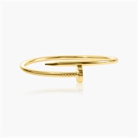 AUTHENTIC 18K YELLOW GOLD CARTIER NAIL BRACELET