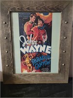 JOHN WAYNE FRAMED MOVIE PRINT