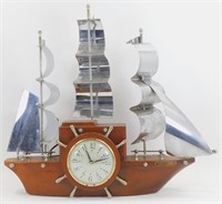 * Vintage Yankee Clipper Ship Clock - Works