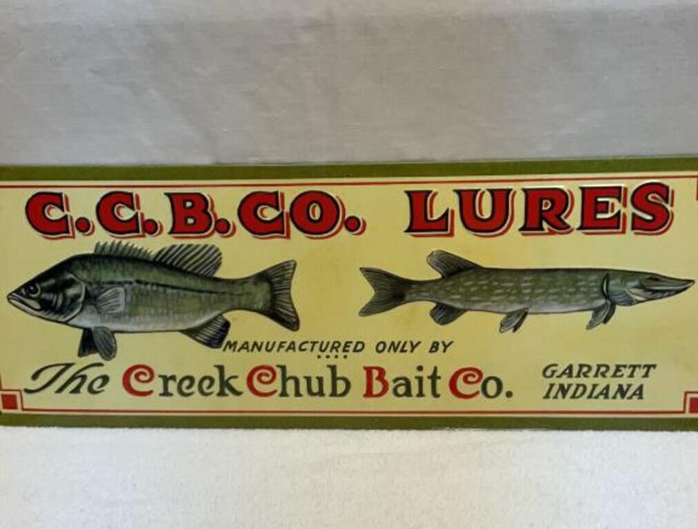 Creek Chub Bait Co. metal sign
