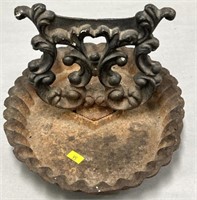 Cast Iron Lyre Form Boot Scraper