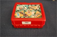 Classic RED Flintstones Plastic Lunch Box
