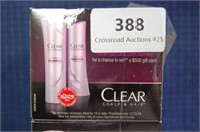 10 Travel Pack Boxes of "CLEAR" Shampoo and Condit