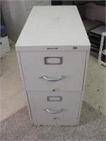 29" Tall Steel Case Two Drawer Filing Cabinet
