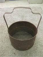 18" Tall Rustic Metal Sifter Bucket