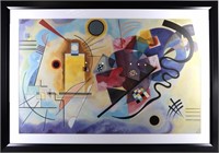 WASSILY KANDINSKY "GELB ROT BLAU" CANVAS PRINT ART