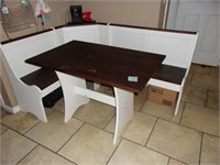 FARM STYLE TABLE AND BENCH