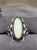 Sterling Opal Fire? Ring....Size 7.5