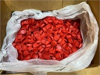 Box of Gallon jug plastic lids. 2500 count per box