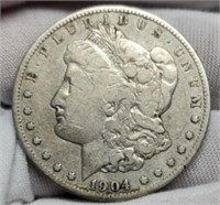 1904-S Morgan Silver Dollar