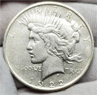 1922-D Peace Silver Dollar