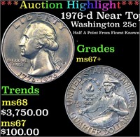 ***Auction Highlight*** 1976-d Washington Quarter