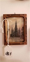 Framed Art Miniature Montreal Church