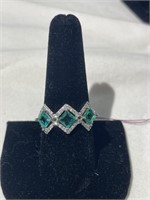 Green Tourmaline Ring - 925