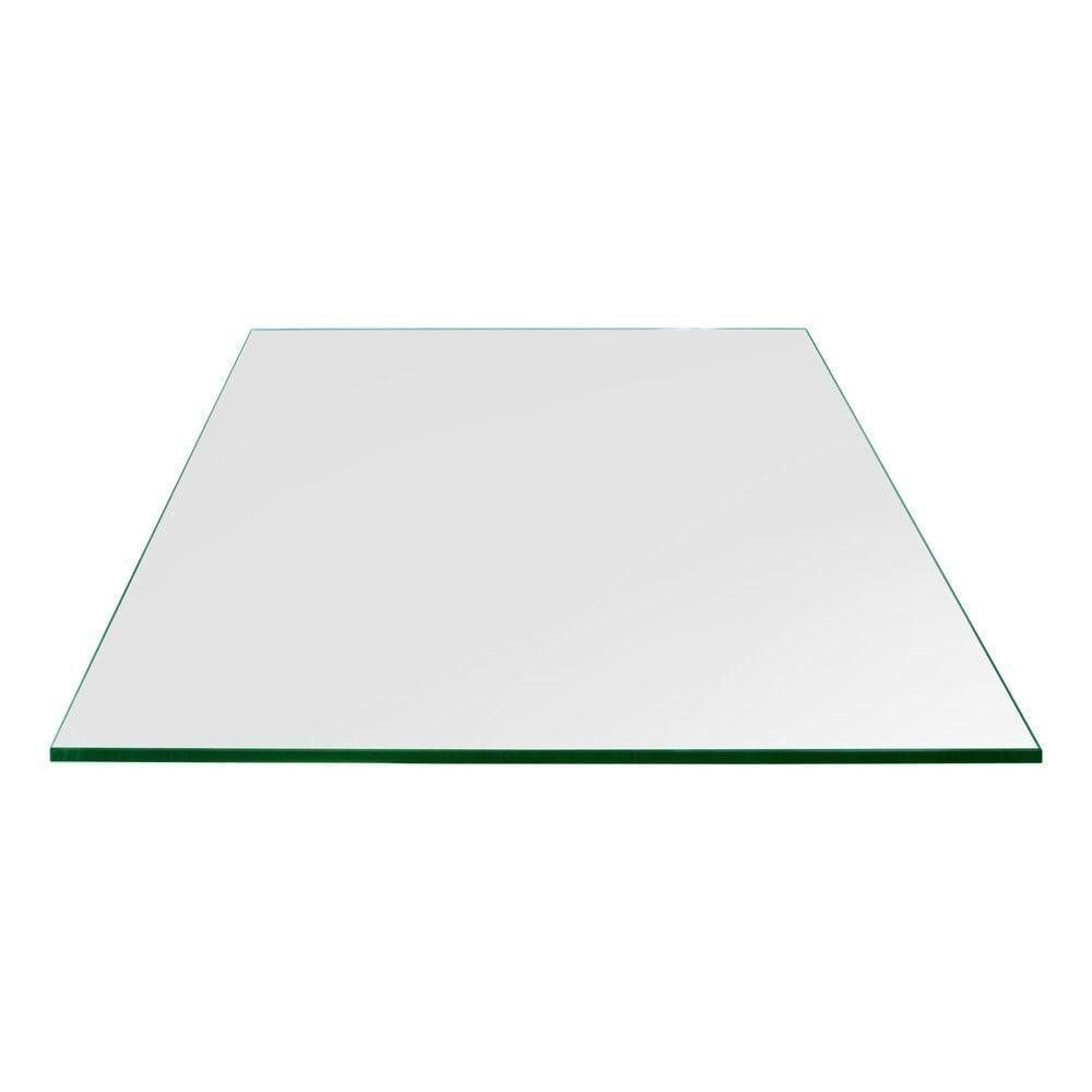 Dulles Glass 30 Inch Square Flat Polish Edge 1 4