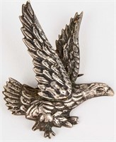 Jewelry Large Sterling Silver Eagle Brooch