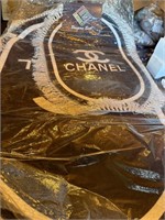 2pc Chanel Bathroom Mats - paspas seti - Black