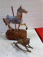 Music box horse / brass horse