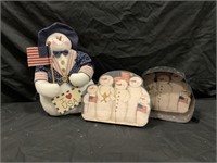 Patriotic Snowmen
