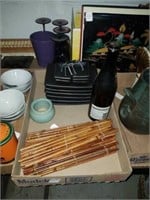 Sushi set with bamboo mats and other bonus