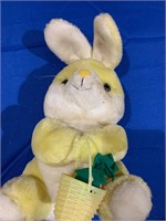Vintage Yellow Bunny Plush