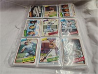1980 Topps Baseball cards. 8 sleeves