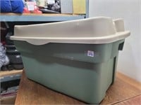 Green Rubbermaid TOTE @20inWx32inLx18inH