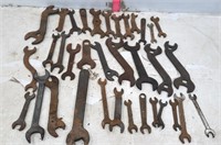 Box of 35 Vintage Wrenches