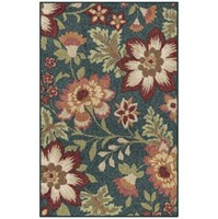 SM3541  Mainstays Floral Accent Rug 34"x20"