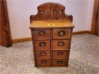 Antique spice wall cabinet