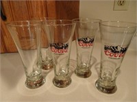 Set of Bar Glasses - 3 are Coors
