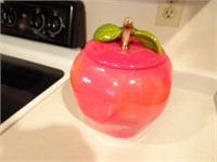 Ceramic Apple Cookie Jar - 11" Tall