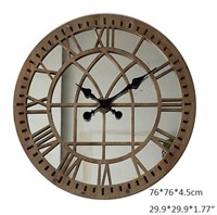 30 inch Round Glass Clock